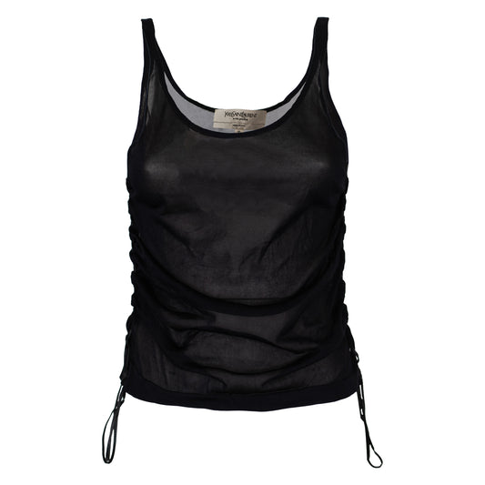 SS 2002 Silk Top with Leather Laces