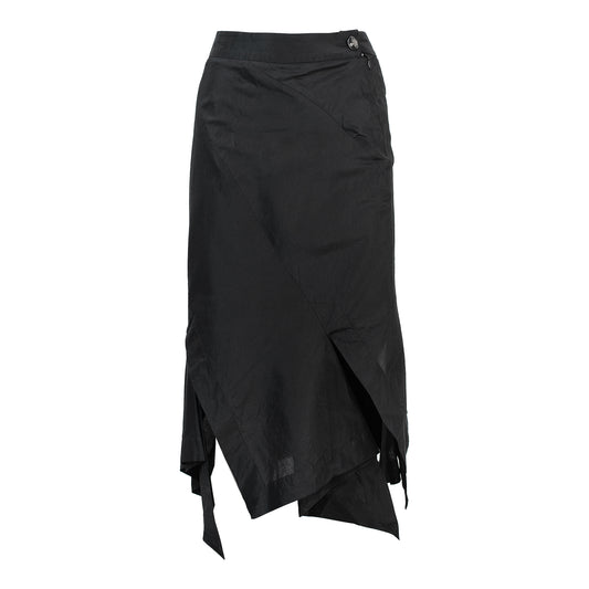 00's Black Twist Skirt