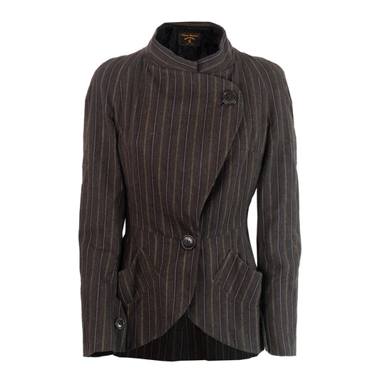 FW 2002 Brown Stripes Jacket