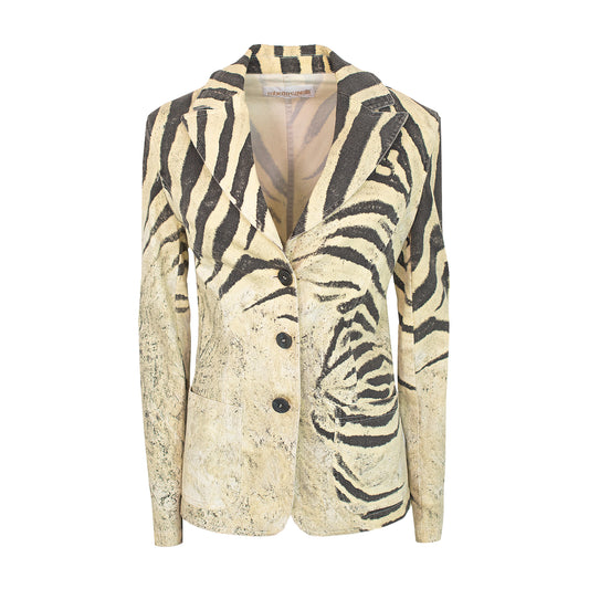 SS 1998 Zebra Print Blazer