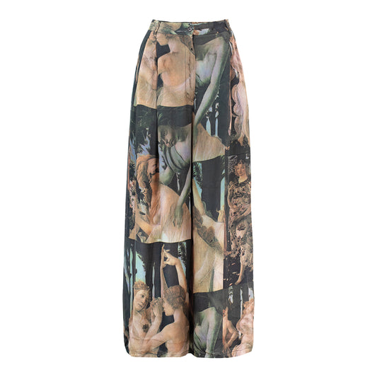 FW 1992 Birth of Venus Silk Pants