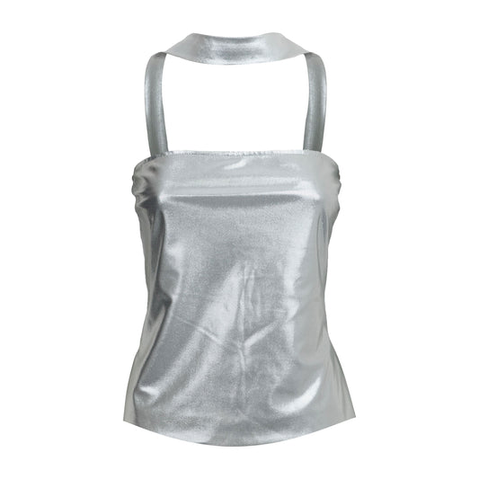 00's Metallic Top