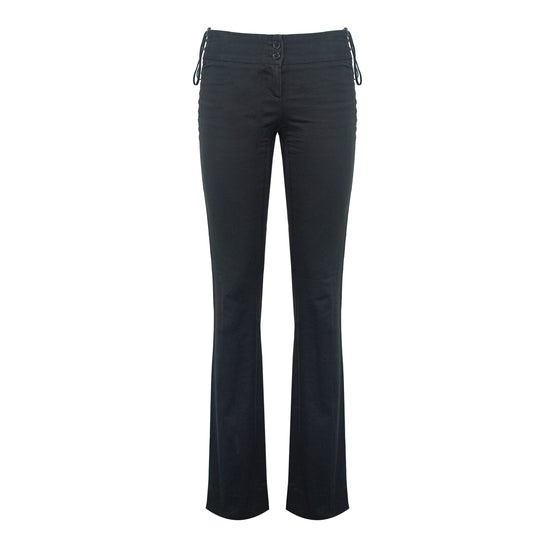 SS 2003 Bondage Lace-Up Black Pants
