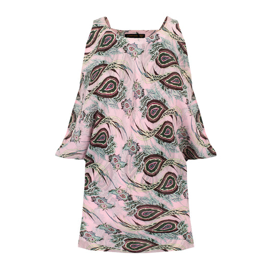 SS 2001 "Voss" Pink Chiffon Halter Top
