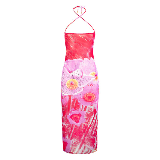 SS 2000 Flowers Diamonds Dress