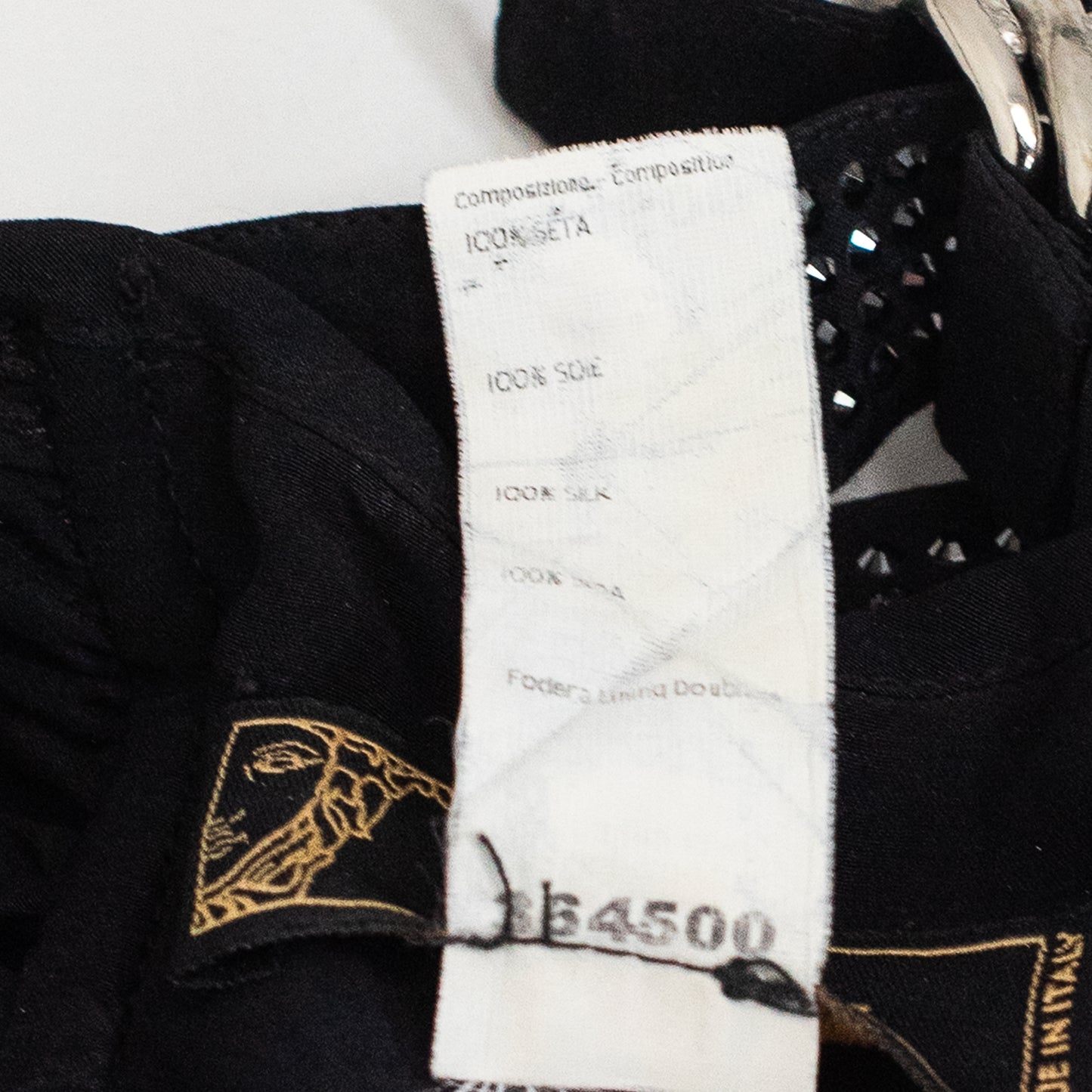 SS 2005 Black Halter Silk Dress