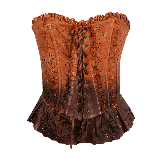 SS 2010 Leather Lace Corset