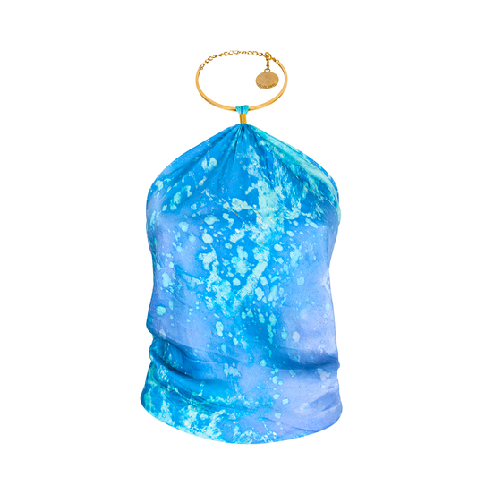 SS 1999 Gold-Choker Silk Gradient Top