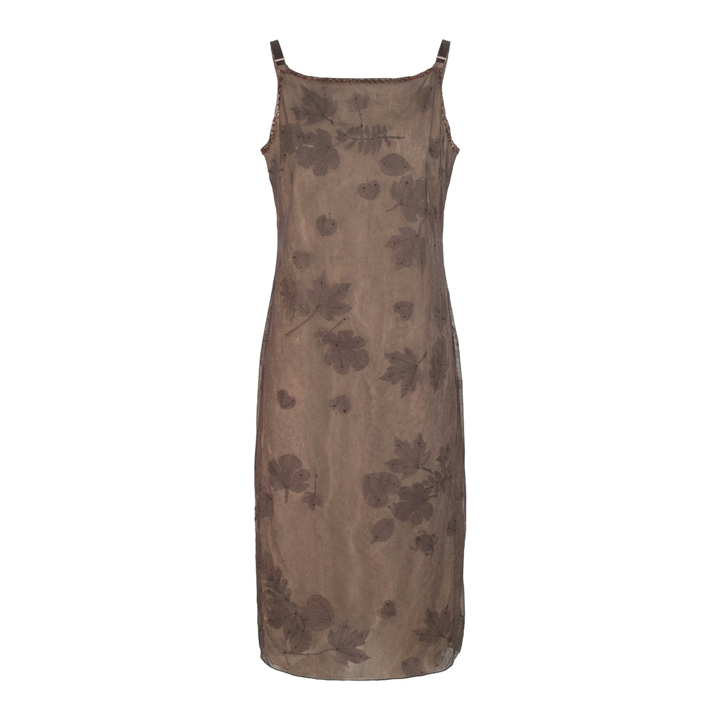 FW 1999 Mesh Dress with Leaves & Beads