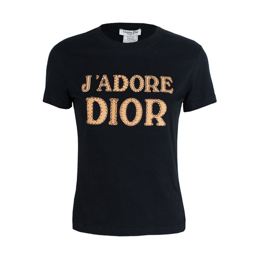 FW 2002 J’Adore Dior Black T-Shirt