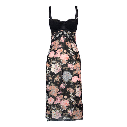 SS 1997 Floral Bra Dress