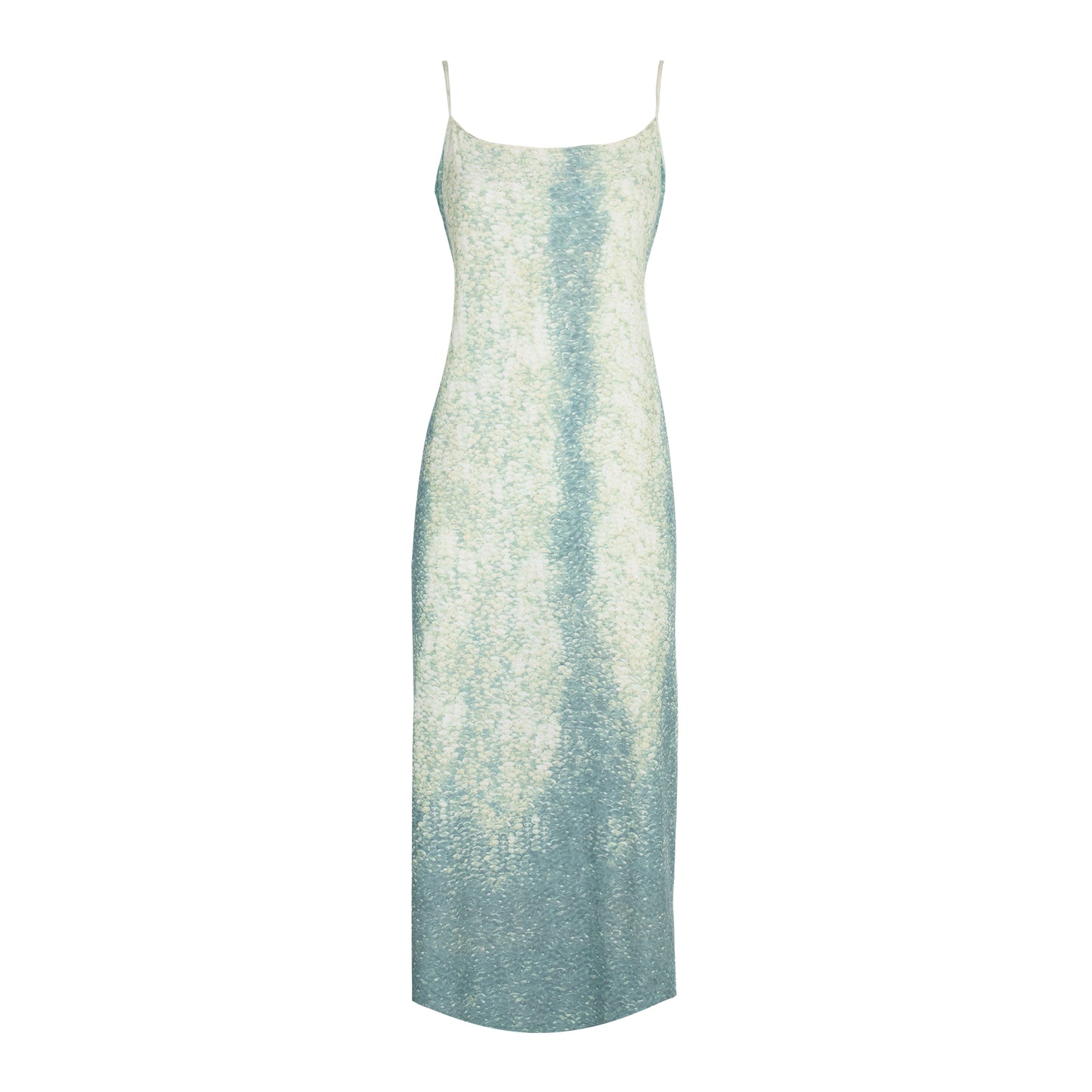 SS 1999 Gradient Aqua Snakeskin Dress