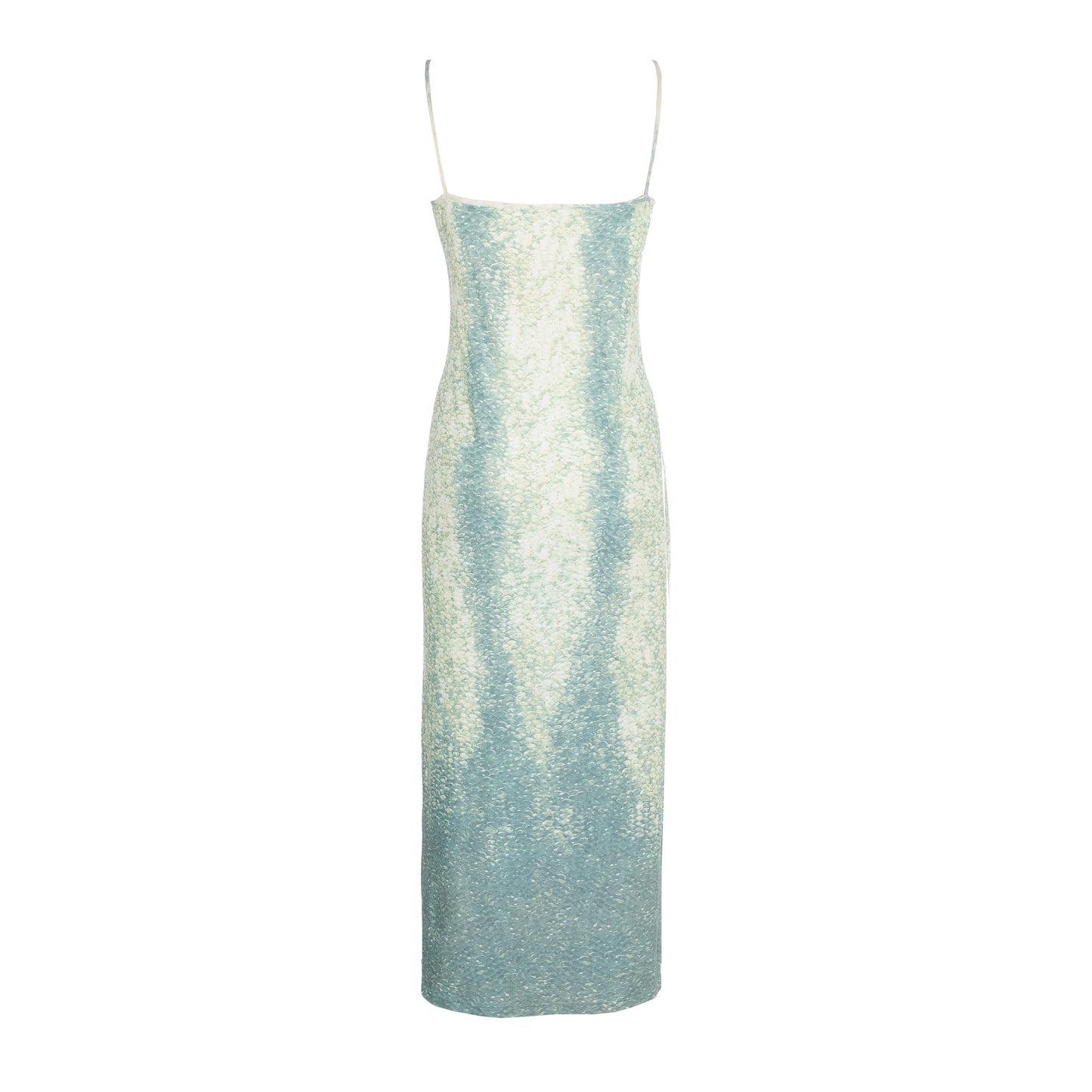 SS 1999 Gradient Aqua Snakeskin Dress