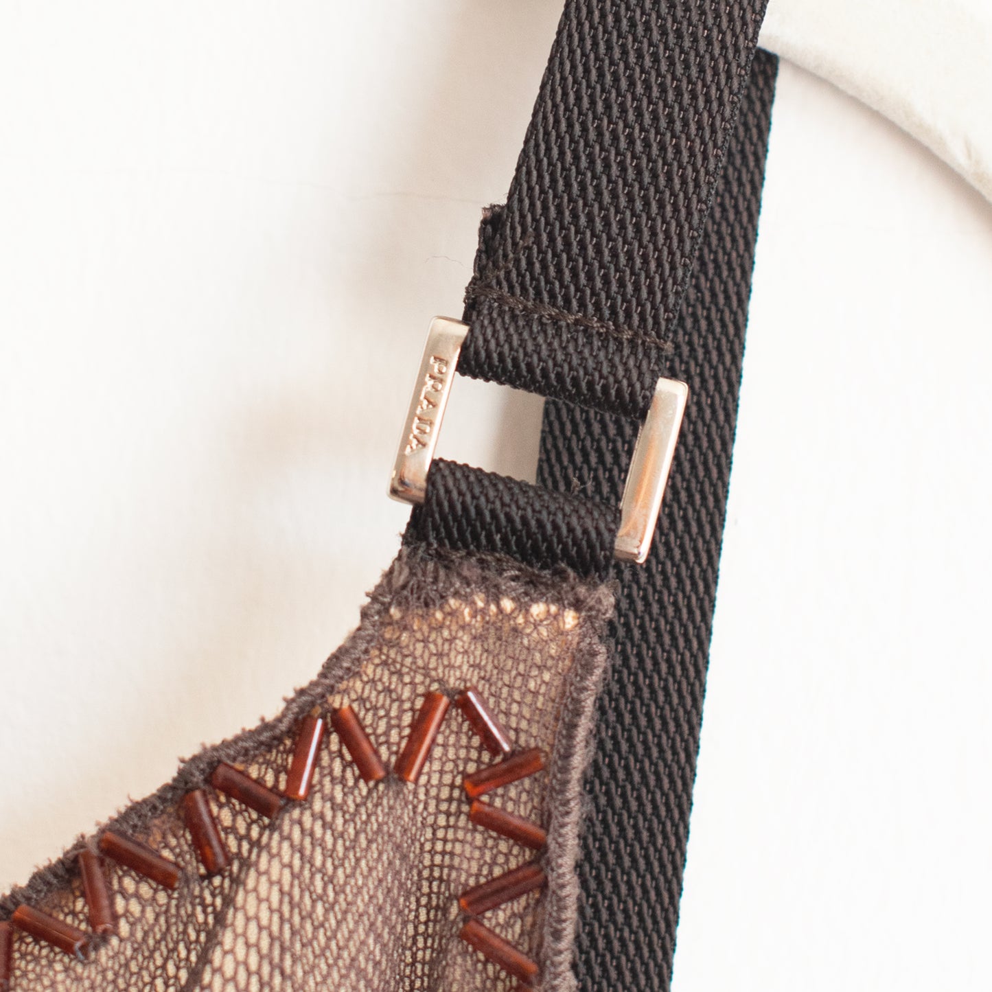 FW 1999 Mesh Dress with Leaves & Beads