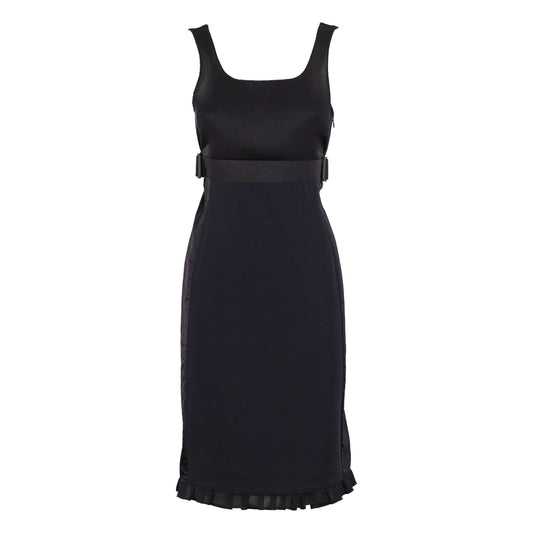 FW 1999 Black Utility Belt Dress