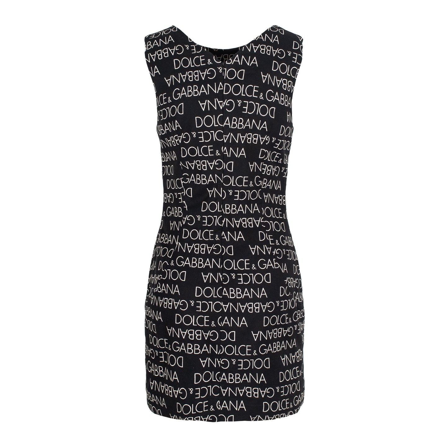 SS 1995 Black Logo Lettering Dress