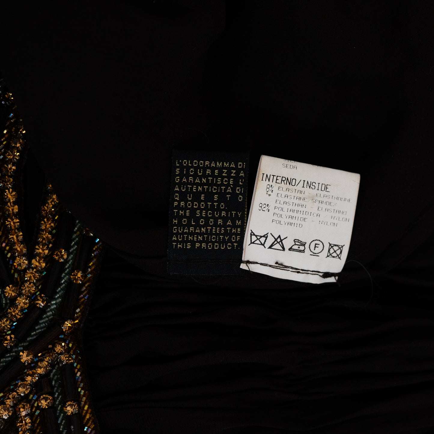 SS 2006 Hand-Beaded Chocolate Silk Evening Gown
