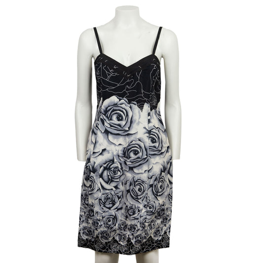 SS 1988 Roses Silk Dress