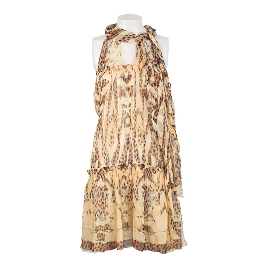 SS 2004 Floral and Leopard Dress