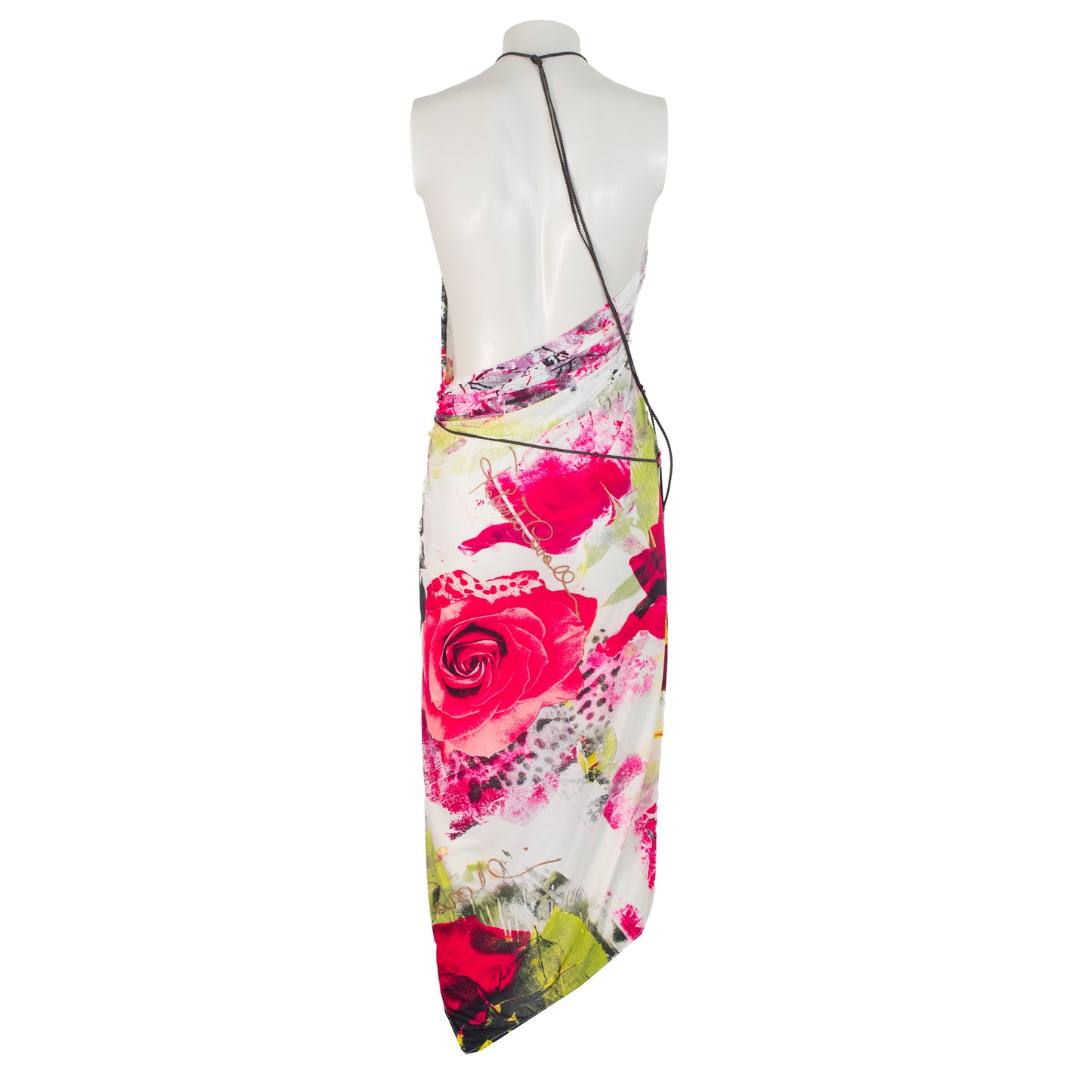 SS 2002 Multicolor Floral Pareo Dress