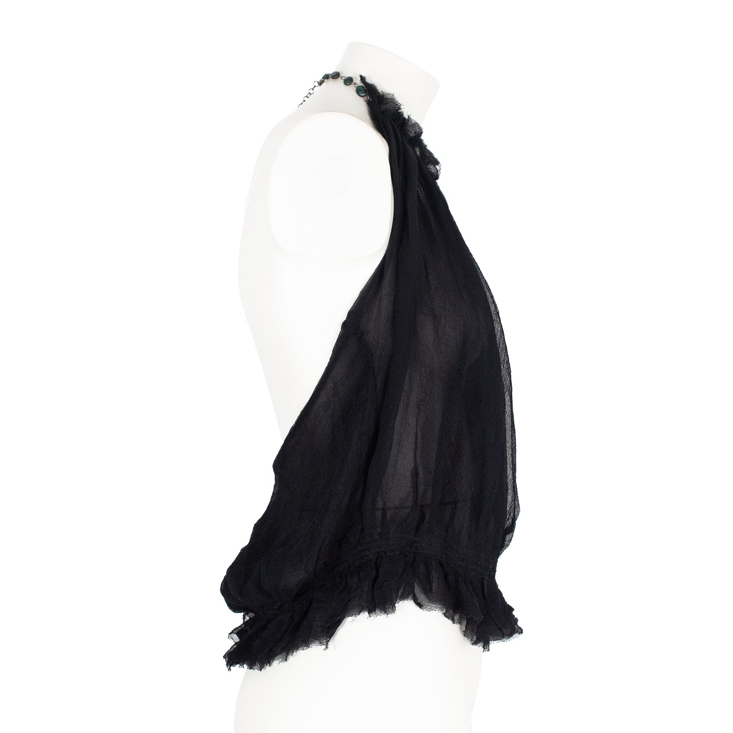 Runway SS 2003 Rosary Embellished Silk Top