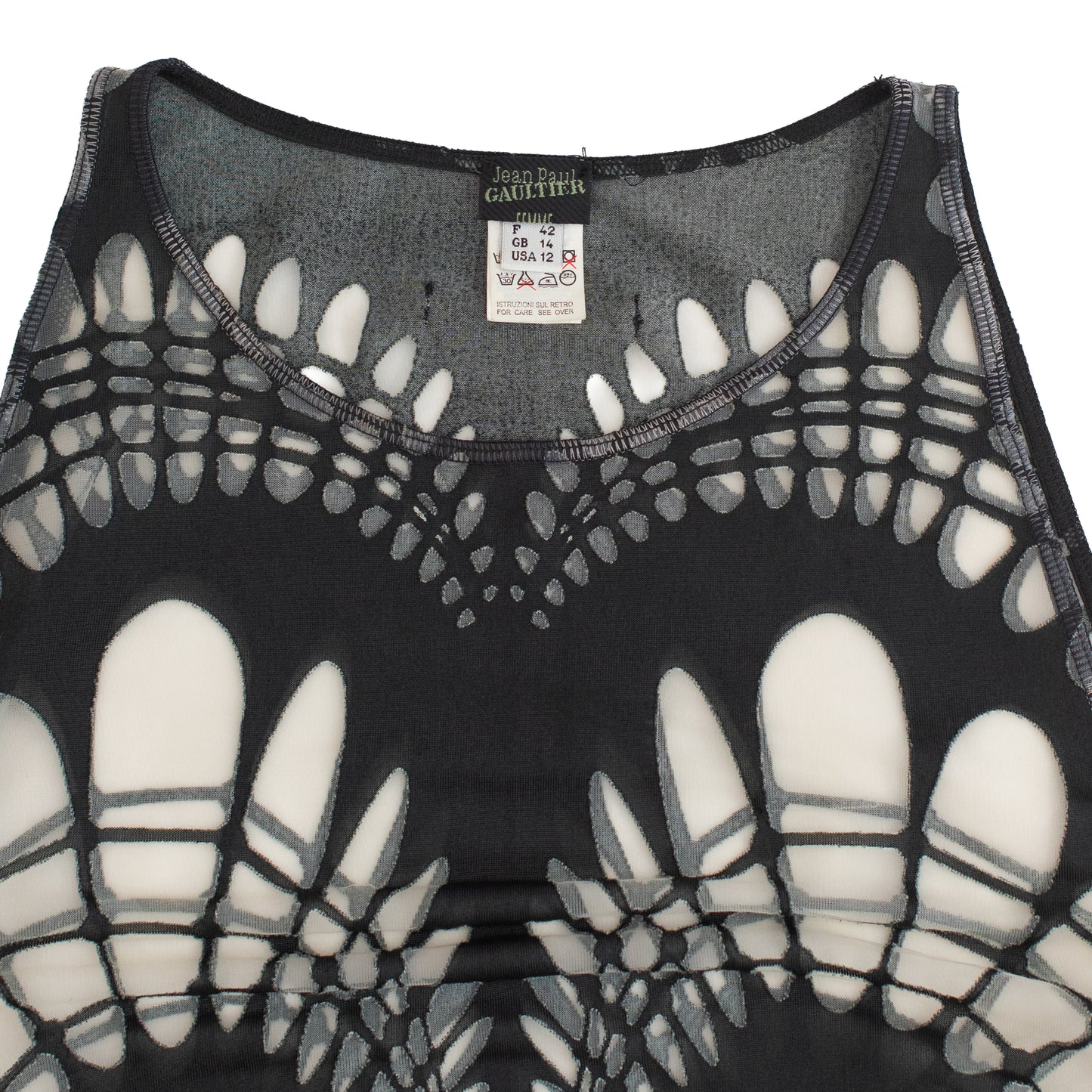 SS 2001 Tribal Mesh Dress