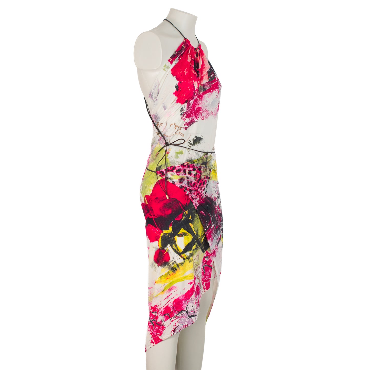 SS 2002 Multicolor Floral Pareo Dress