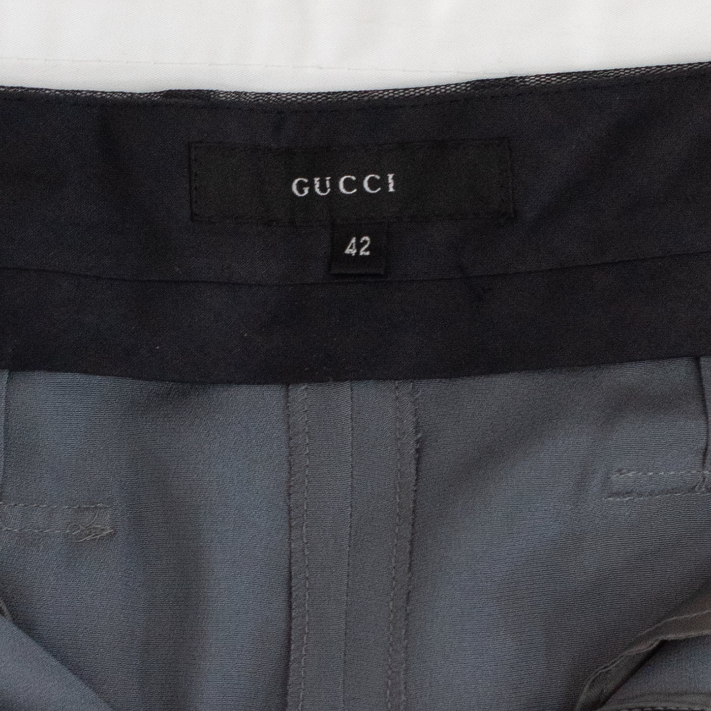 FW 1998 Black Mesh Skirt with Grey Underskirt