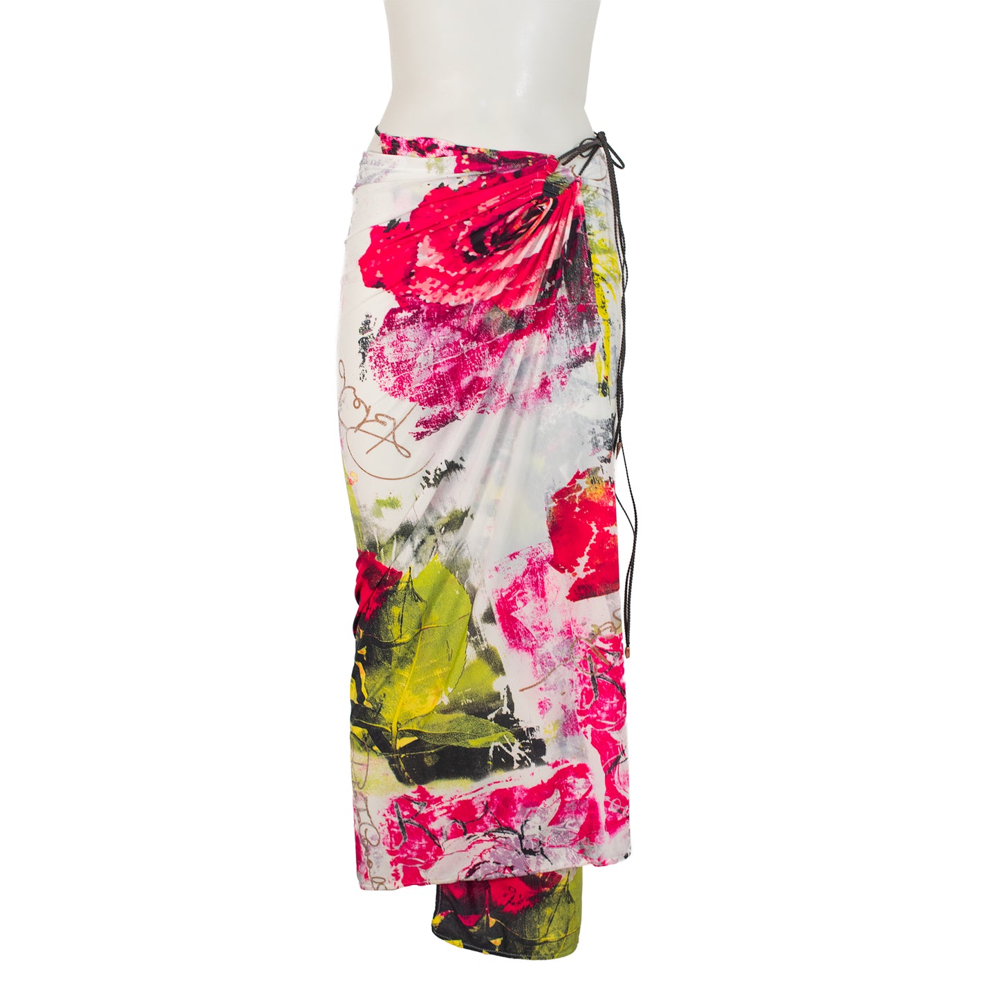 SS 2002 Multicolor Floral Pareo Dress