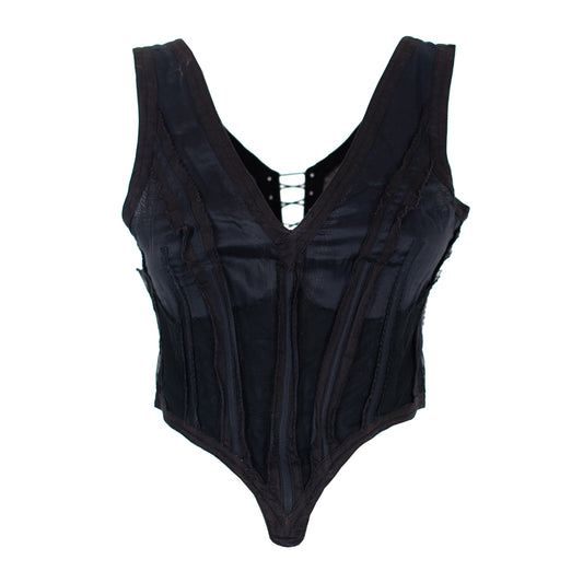 SS 2005 Black Corset Top