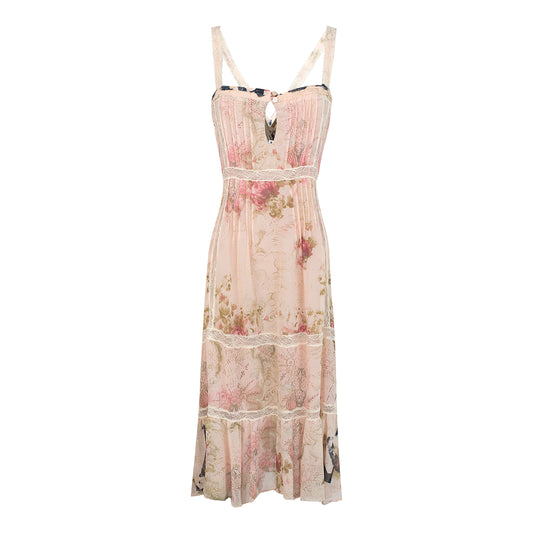 00's Silk Flower Dress