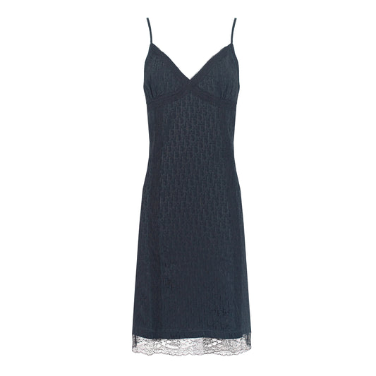 SS 2005 Black Oblique Monogram Dress