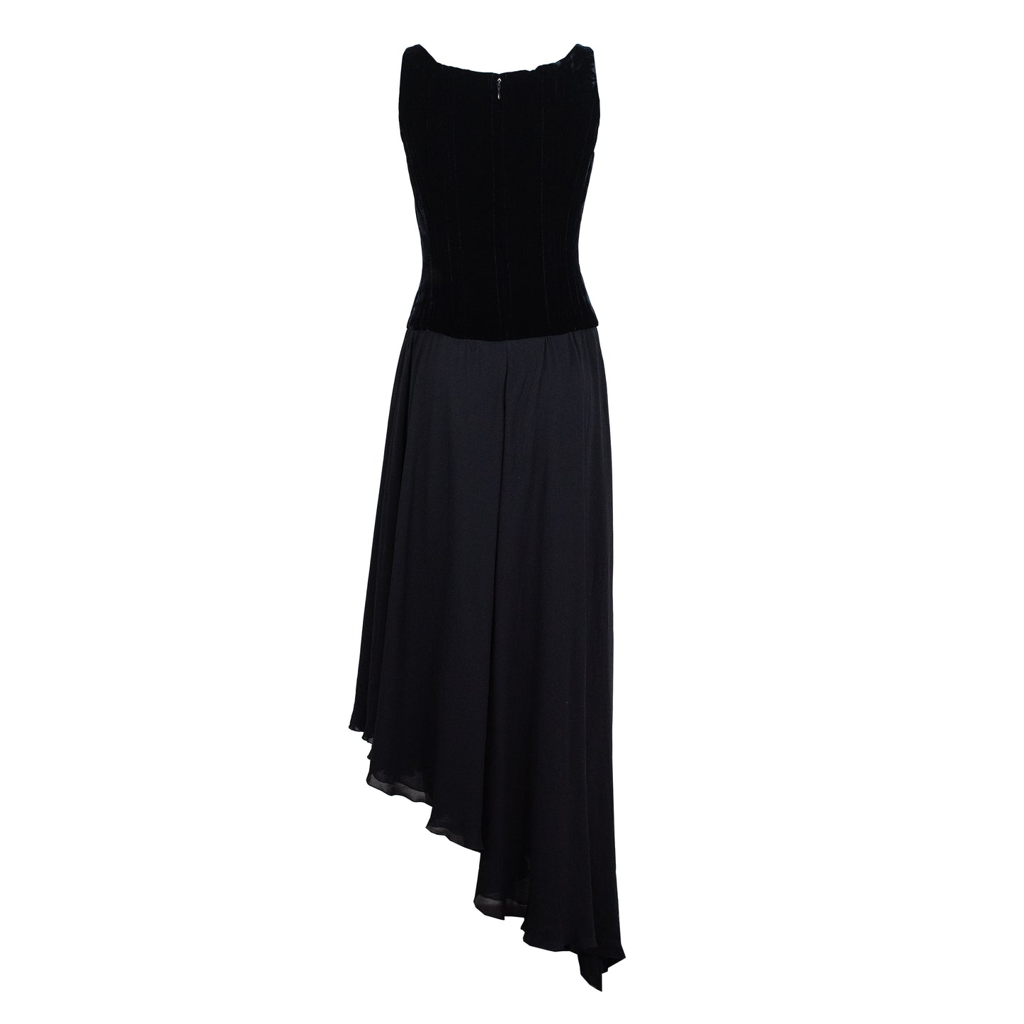 FW 1993 Long Black Corset Dress