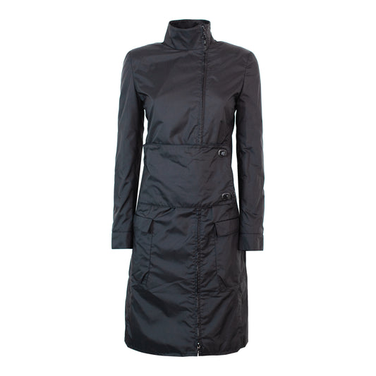 FW 1999 Black Nylon Utility Coat