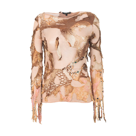 FW 2001 Distressed Jewels Top