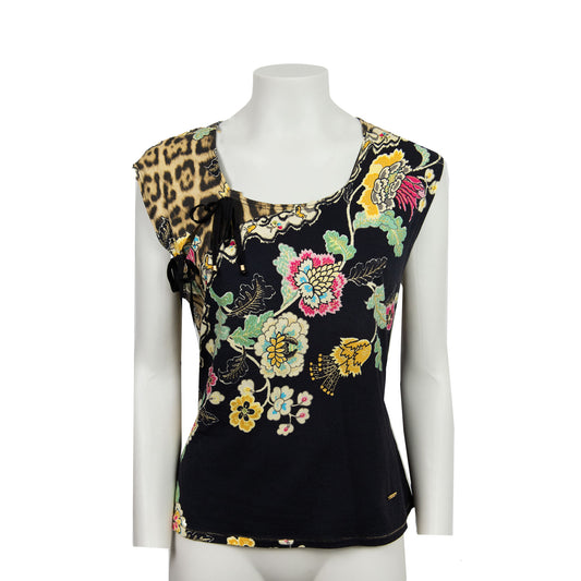 SS 2003 Cheongsam Black Leopard Tee
