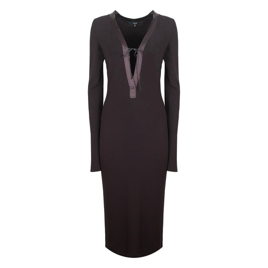 FW 2002 Chocolate Lace Up Dress