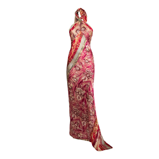 FW 2004 Silk Halter-neck Dress