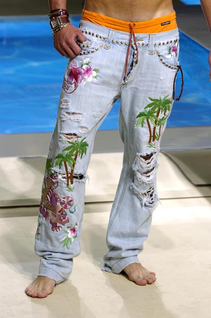 Dolce & Gabbana Spring 2005 Men Hawaii Jeans – Furora