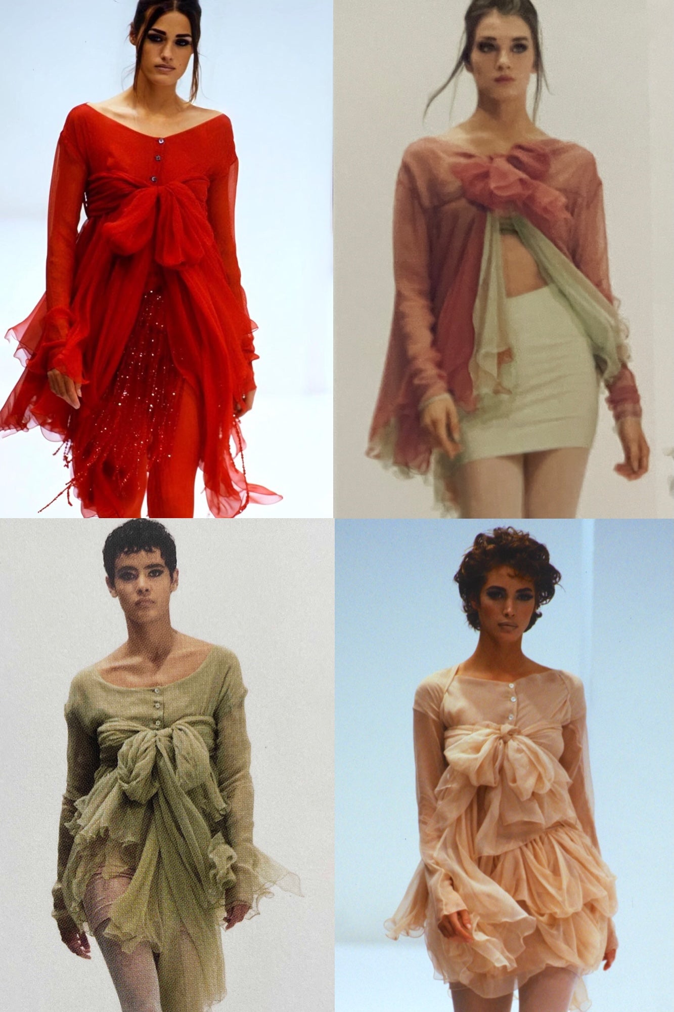 SS 1991 Fuchsia Silk Shirt Dress