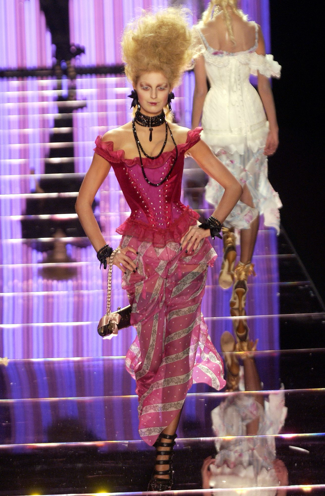 SS 2004 Long Floral Silk Skirt