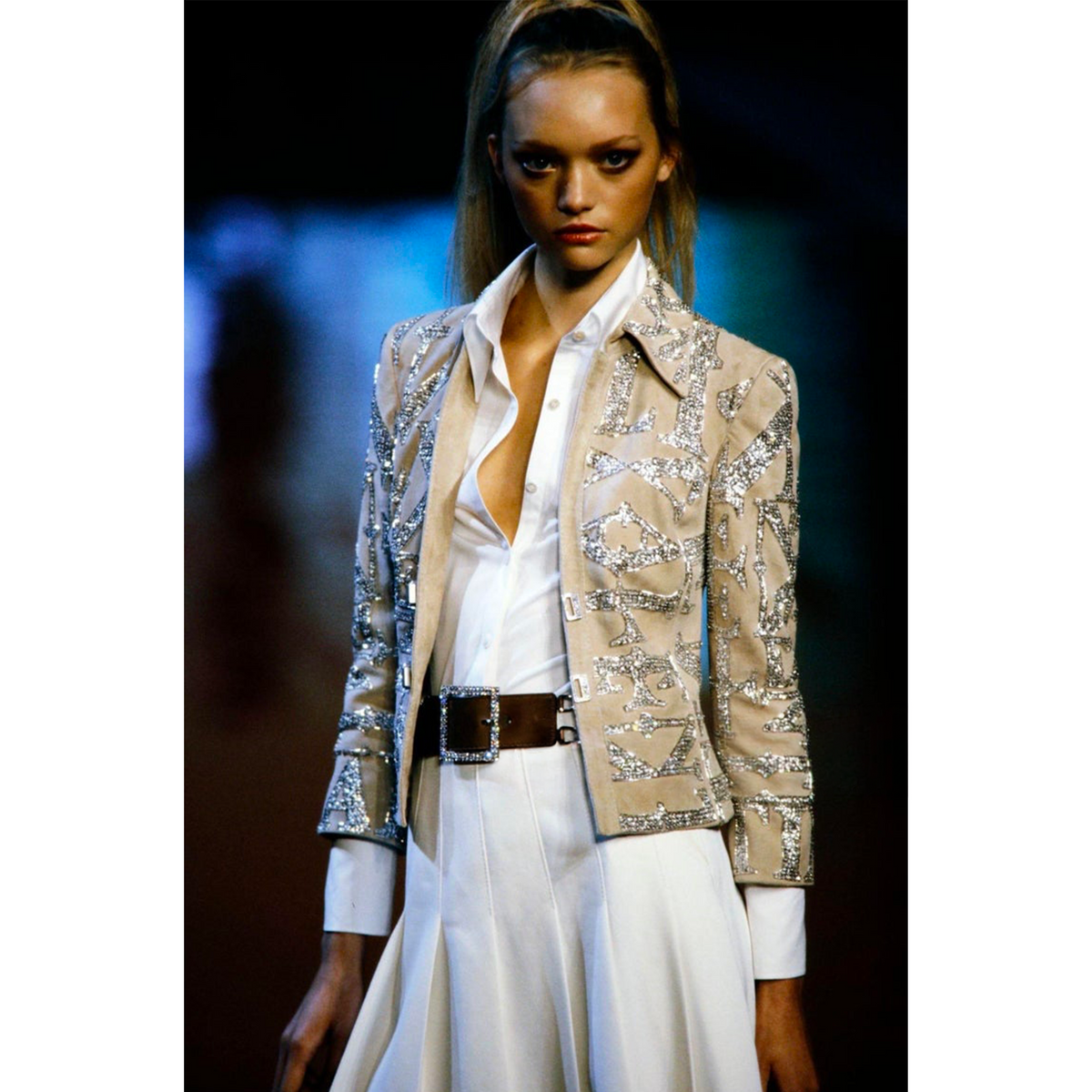 Valentino Spring Summer 2005 runway reference jacket close-up